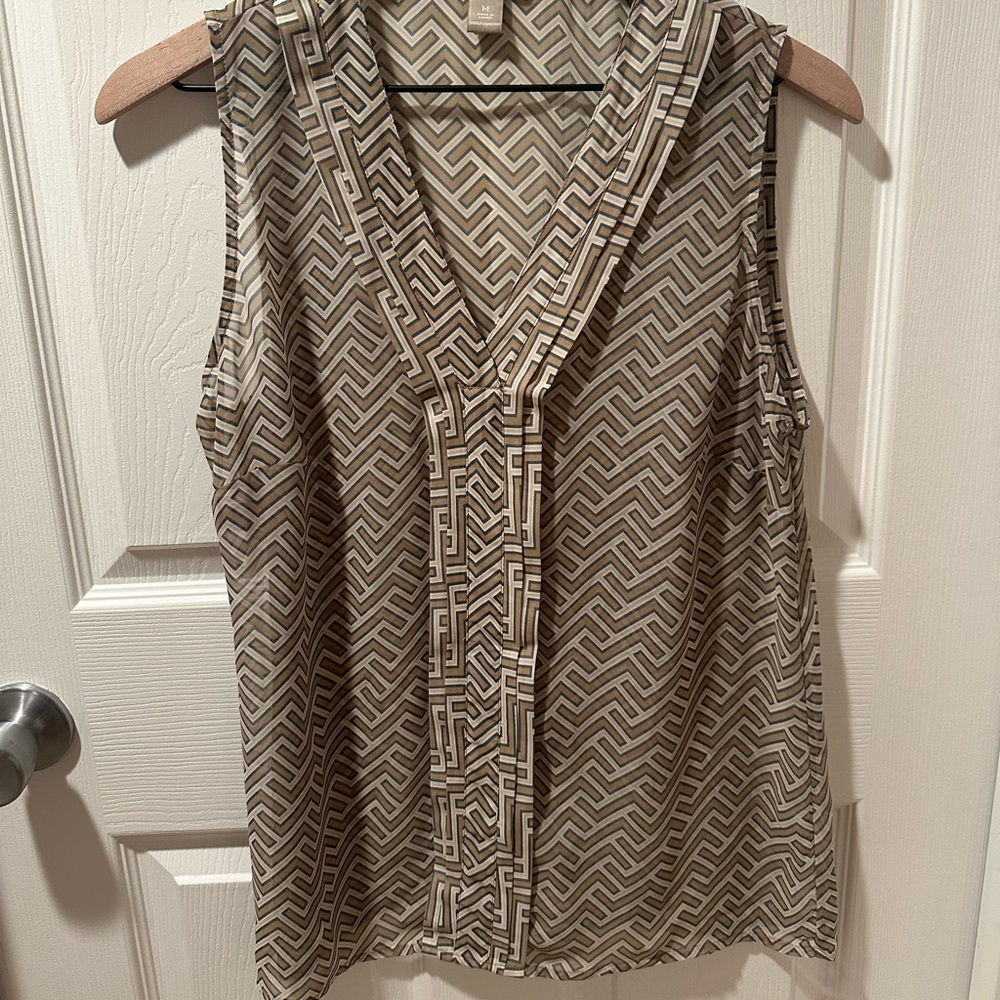 Banana Republic Sheer Sleeveless Top- Medium